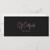 Chic Salon Metallic Roze Cadeaubon (Voorkant)