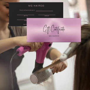 Chic Salon Metallic Roze & Zwart Cadeaubon