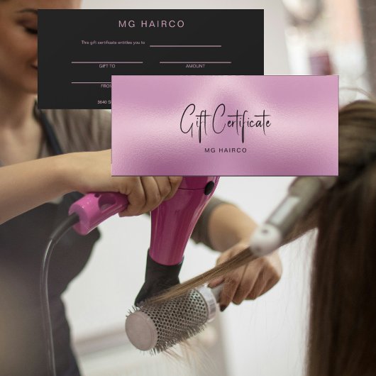 Chic Salon Metallic Roze & Zwart Cadeaubon
