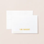 Chic Salon Spa Folie Gift Kaart (Met envelop)