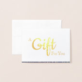 Chic Salon Spa Folie Gift Kaart (Voorkant met envelop)