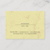 Chic Salon Stylist Afsprakenkaartje (Achterkant)