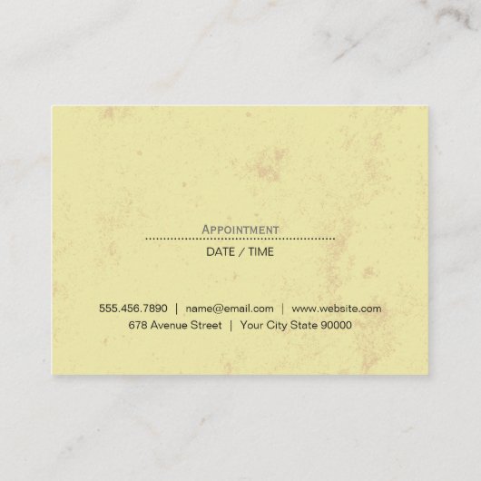 Chic Salon Stylist Afsprakenkaartje (Achterkant)