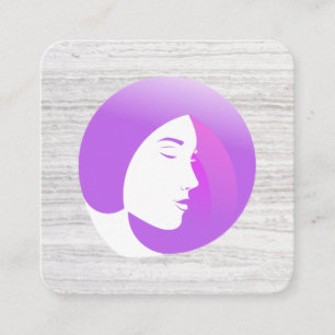 Chic Salon Stylist Vierkante Visitekaartje