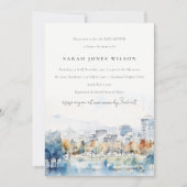 Chic San Jose, Californië Waterverf Baby shower Kaart (Voorkant)