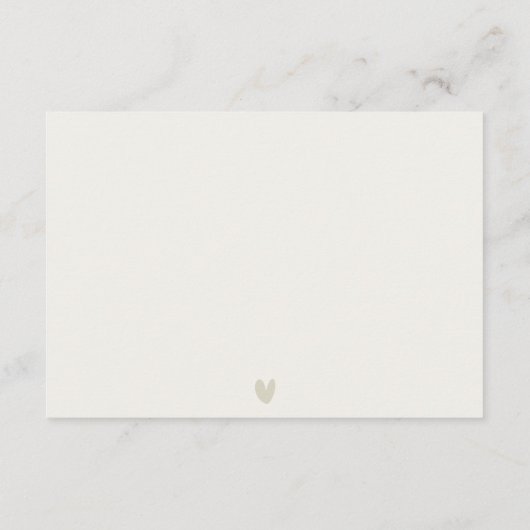 Chic Santorini Griekenland Waterverf bruiloft rece Informatiekaartje (Achterkant)