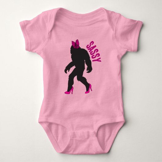 Chic Sassy Sasquatch (Grote Voet) Romper (Voorkant)