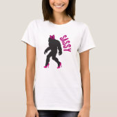 Chic Sassy Sasquatch (Grote Voet) T-shirt (Voorkant)
