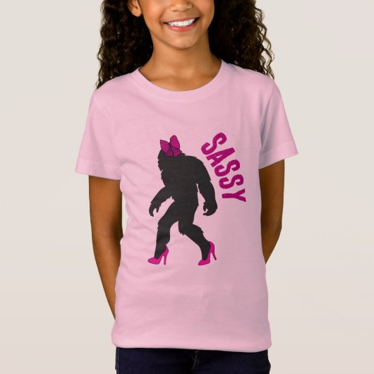 Chic Sassy Sasquatch (Grote Voet) T-shirt (Voorkant)