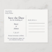 Chic Save the Date Briefkaart (Achterkant)