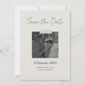 Chic Save The Date Card with personal touch Bedankkaart (Voorkant)