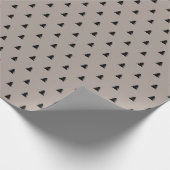 Chic Scandinavian Style Kerstmis Pine Earth tone Cadeaupapier (Hoek)