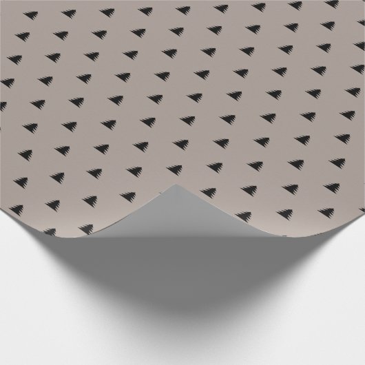 Chic Scandinavian Style Kerstmis Pine Earth tone Cadeaupapier (Hoek)