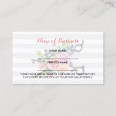 Chic Schaar Strepen en Rozen Vriend Verwijzing (Achterkant)