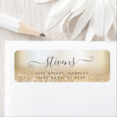 Chic schattig script goudfamilie etiket (Insitu)