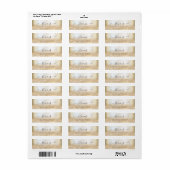 Chic schattig script goudfamilie etiket (Full Sheet)
