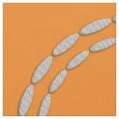 Chic Schattige Silver Leaves Patroon Stof (Close Up)