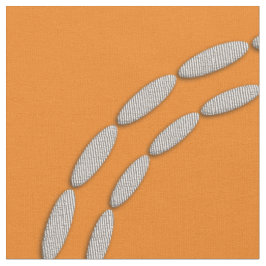 Chic Schattige Silver Leaves Patroon Stof