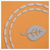 Chic Schattige Silver Leaves Patroon Stof (Swatch)