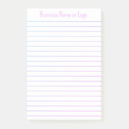 Chic Schattigee Naam Zakelijke Bericht Roze Paarse Post-it® Notes
