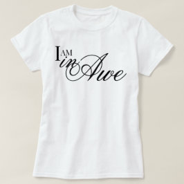 Chic schrift I AM in ontzag esthetische bevestigin T-shirt