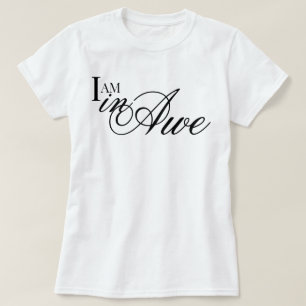 Chic schrift I AM in ontzag esthetische bevestigin T-shirt