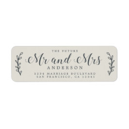 Chic Schrift Toekomst Meneer Mevrouw Gray Retourad Etiket