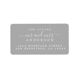 Chic Schrift Toekomst Meneer Mevrouw Trouw Retoura Etiket