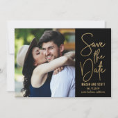 Chic-schrijfbare KLEUR slaat de datum Gold op Kaart (Voorkant)