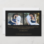 Chic-schrijfbare KLEUR slaat de datum Gold op Kaart (Achterkant)