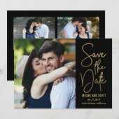 Chic-schrijfbare KLEUR slaat de datum Gold op Kaart (Voorkant / Achterkant)