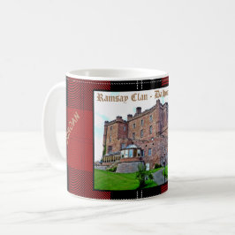 Chic Scottish Ramsay Clan Castle Tartan Naam Koffiemok