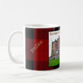 Chic Scottish Ramsay Clan Castle Tartan Naam Koffiemok (Links)