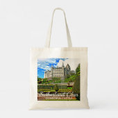 Chic Scottish Sutherland Clan's Dunrobin Castle Tote Bag (Achterkant)