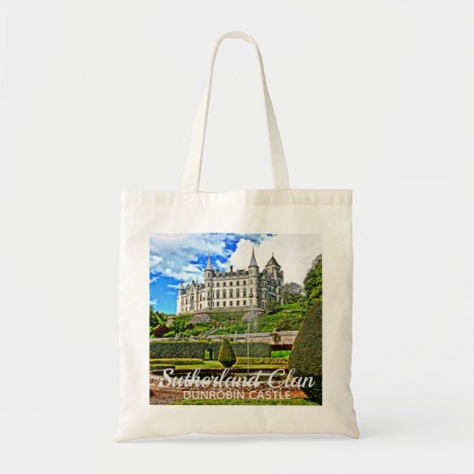 Chic Scottish Sutherland Clan's Dunrobin Castle Tote Bag (Voorkant)