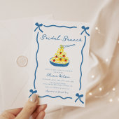 Chic Scribble Bow Italiaans Vrijgezellenfeest Kaart