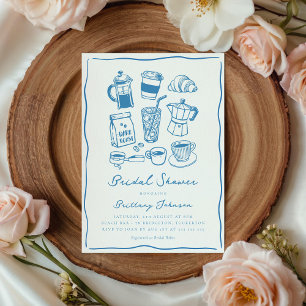 Chic Scribble Coffee Vrijgezellenfeest Kaart