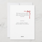 Chic Script 12 Photo Collage Botanical Christmas Feestdagenkaart (Achterkant)