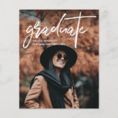 Chic Script 2 Aankondiging Afstuderen foto's (Voorkant)