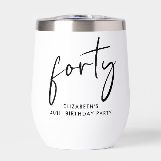 Chic Script 40ste verjaardagsfeestje (Voorkant)