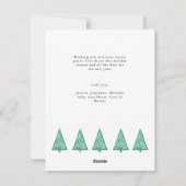 Chic Script 9 Fotocollage Elegant Kerstmis Feestdagenkaart (Achterkant)