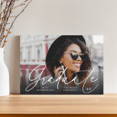 Chic-script | Aankondiging foto-Afstuderen