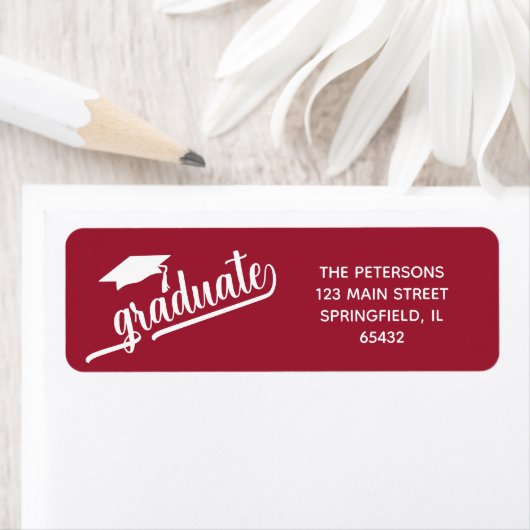 Chic Script Afstudeerceremonie en Baret Sirmoonroo Etiket (Insitu)