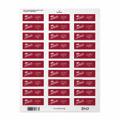 Chic Script Afstudeerceremonie en Baret Sirmoonroo Etiket (Full Sheet)