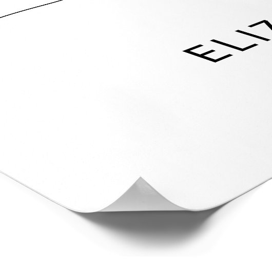 Chic Script Arch Lijst Foto Weddenschap Welkomstte Poster (Hoek)