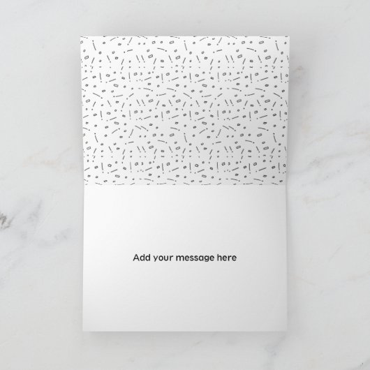 Chic Script "Bedankt om met ons te trouwen" Bedankkaart (Binnen)