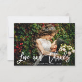 Chic Script Bedankt voor je fotokaart (Voorkant)