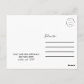 chic script bruiloft bedankt foto briefkaart (Achterkant)