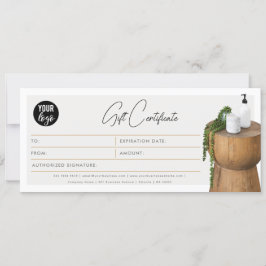 Chic Script Business Logo Cadeaubon Voucher