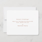 Chic Script Calligraphy Merry Two Photo Notitiekaartje (Achterkant)